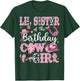 Lil Sister Of The Birthday Cow-Girl Rodeo Lil Sister Bday T-Shirt - T-Shirt | Forest
