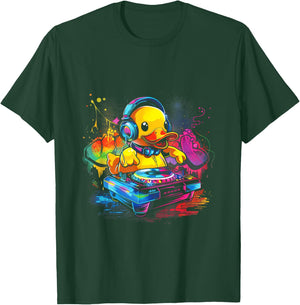 Cute duck DJ Duck DJ Rave Music festival T-Shirt - T-Shirt | Forest