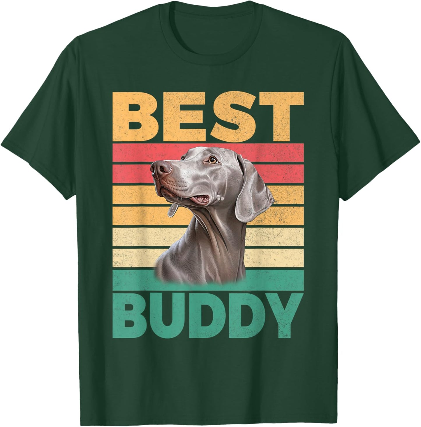 Best Buddy Weimaraner T-Shirt - T-Shirt | Forest