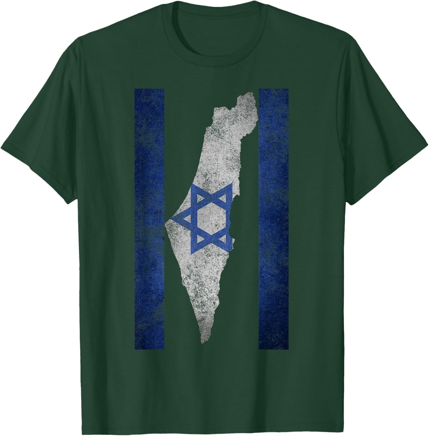 Israel Map Travel Jews Proud Jewish Gifts Israeli Flag T-Shirt - T-Shirt | Forest