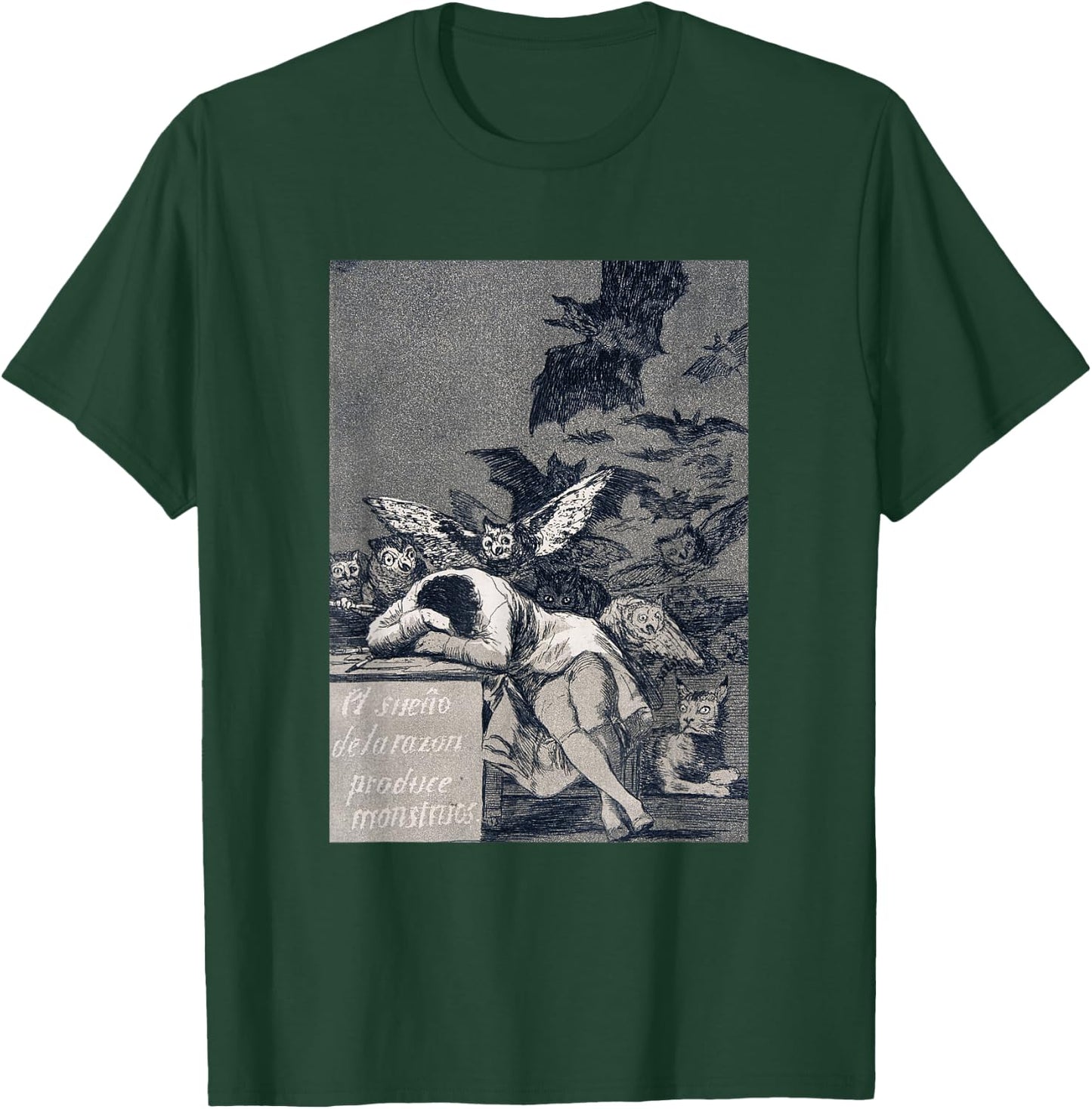 Francisco Goya - The Sleep of Reason Produces Monsters T-Shirt - T-Shirt | Forest