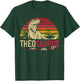 Theo Saurus Funny Personalized Dinosaur T Rex Name Boys Gift T-Shirt - T-Shirt | Forest