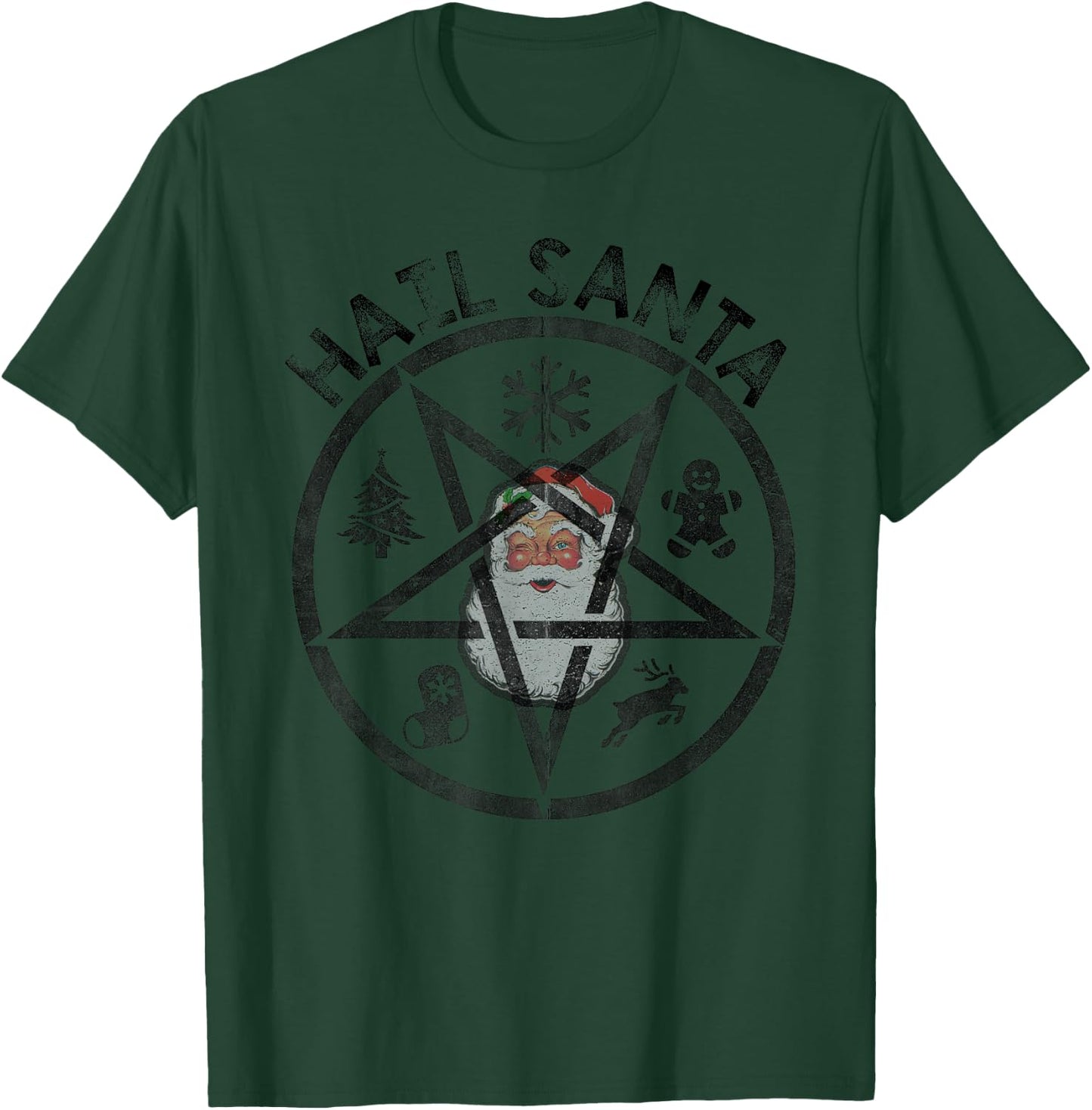 Hail Santa - Not Satan T-Shirt - T-Shirt | Forest