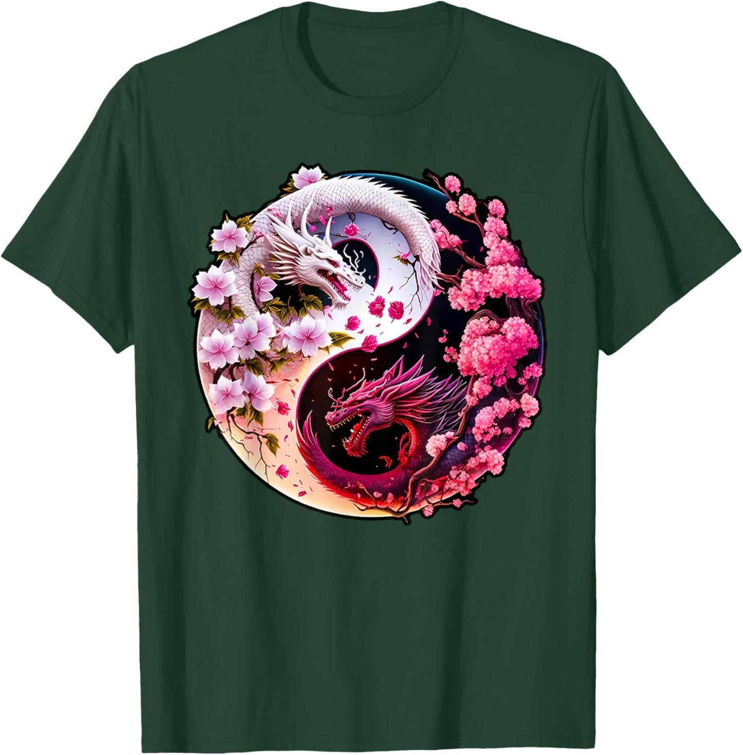 Dragon Yin Yang Chinese New Year 2024 Year Of The Dragon T-Shirt - T-Shirt | Forest