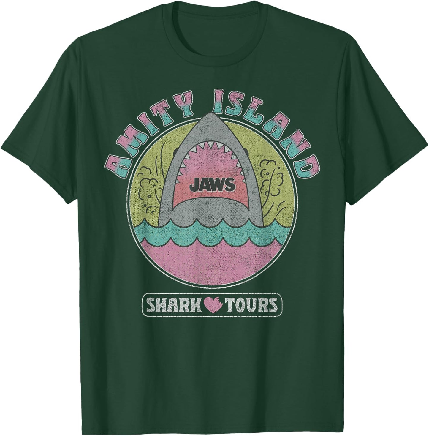 Jaws Amity Island Shark Tours T-Shirt - T-Shirt | Forest