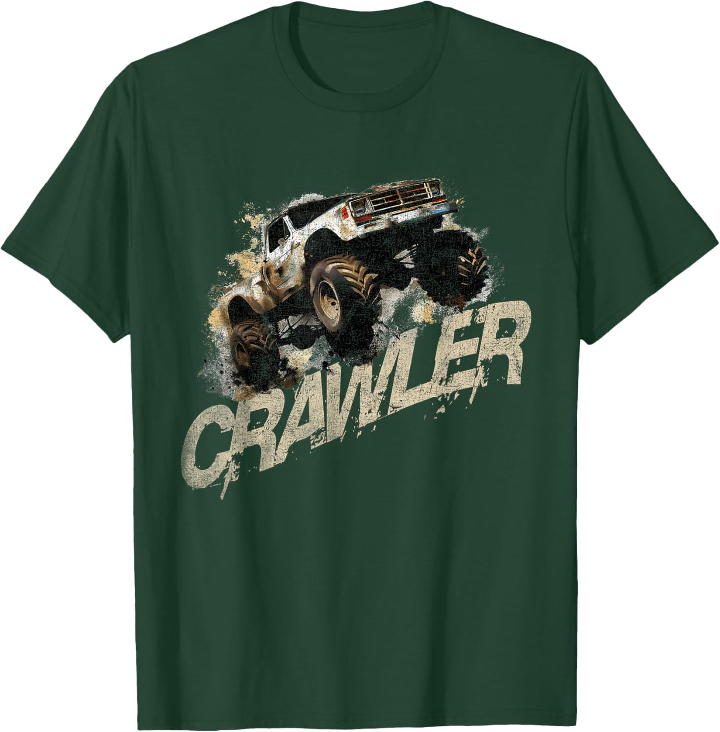 Crawler Rc Car Rock Scaler Scale Rc Offroad Truck Clawling T-Shirt - T-Shirt | Forest
