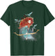Disney Brave Merida Watercolor Sketch Portrait T-Shirt - T-Shirt | Forest