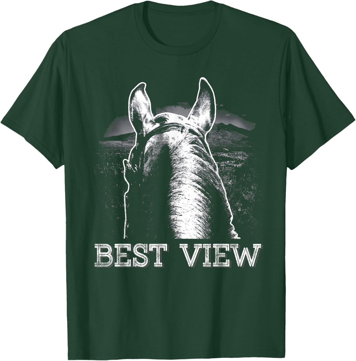 Best views horse riding T-Shirt - T-Shirt | Forest