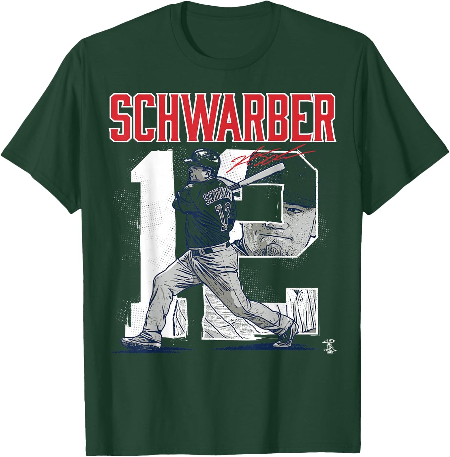 Kyle Schwarber Player Number - Apparel T-Shirt - T-Shirt | Forest