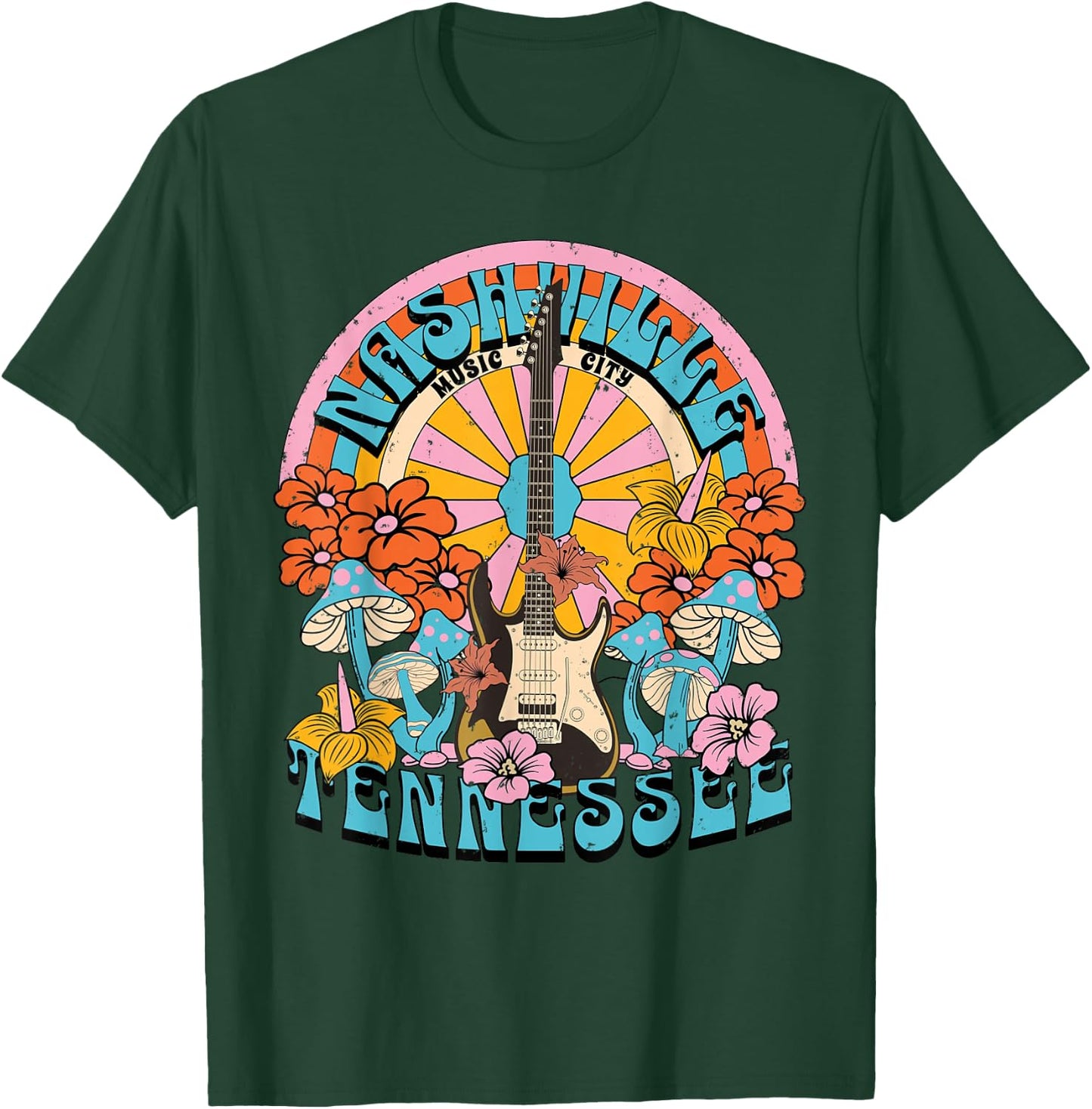 Nashville Country Music City Girls Trip Retro Nash Bash Bach T-Shirt - T-Shirt | Forest