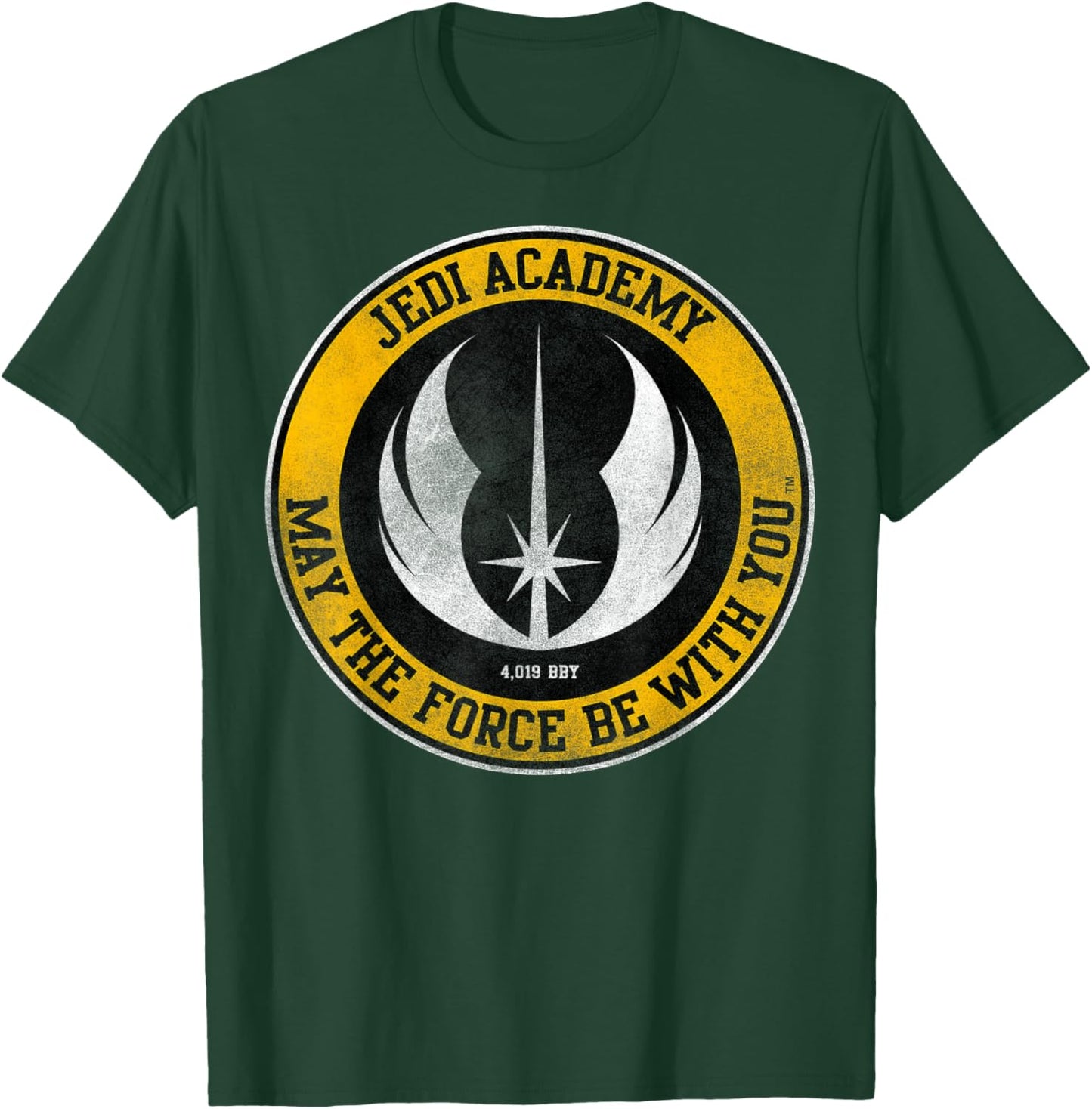 Star Wars Jedi Academy May The Force Be With You Text , Black, S T-Shirt - T-Shirt | Forest