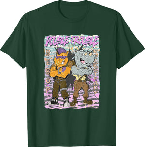Teenage Mutant Ninja Turtles Double Trouble Bebop Rocksteady T-Shirt - T-Shirt | Forest