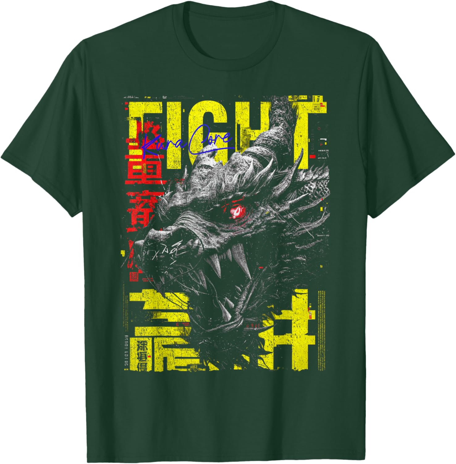 Japan Streetwear Cyberpunk Y2K Techwear Retro Manga Anime T-Shirt - T-Shirt | Forest