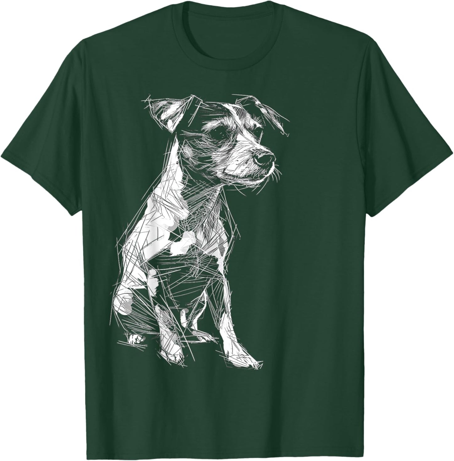 Jack Russell Graphic Pet Artwork Dog Jack Russell Women Kids T-Shirt - T-Shirt | Forest