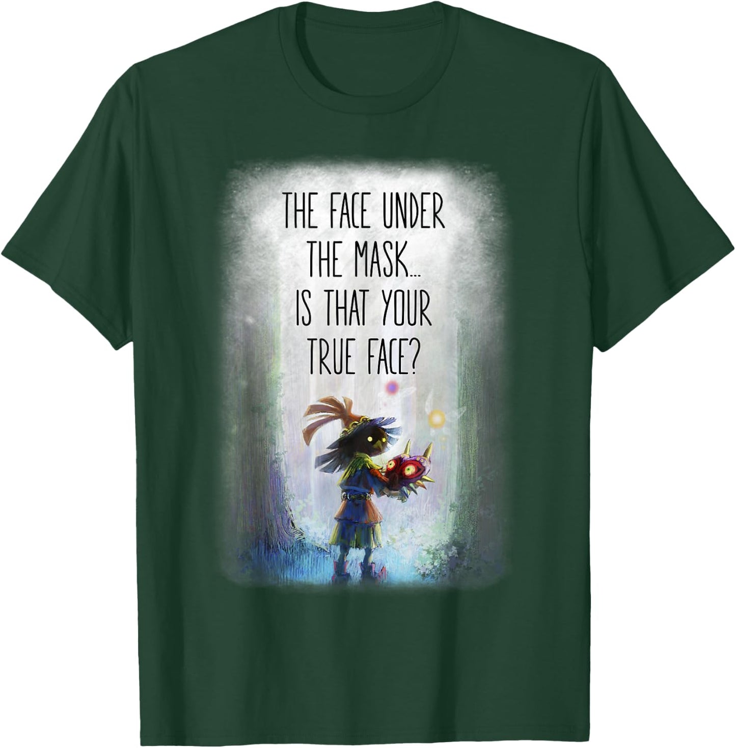 The Legend of Zelda Majora's Mask is That Your True Face T-Shirt - T-Shirt | Forest