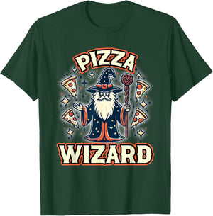 Pizza Wizard T-Shirt - T-Shirt | Forest