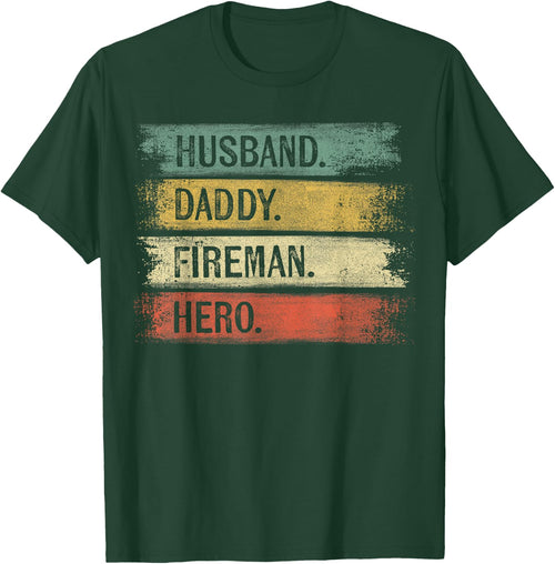 Husband Daddy Fireman Hero Firefighter Father's Day Gift Dad