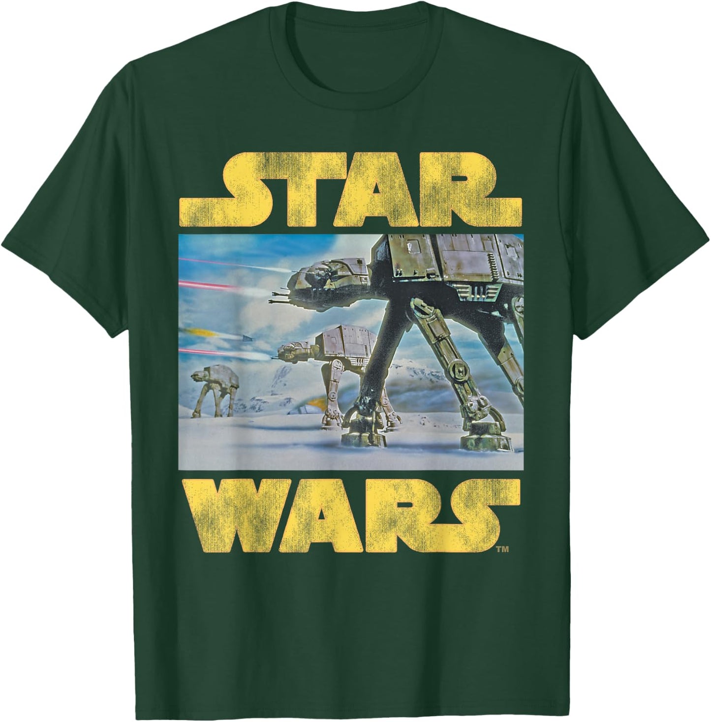 Star Wars Vintage Imperial AT-AT Battle of Hoth T-Shirt - T-Shirt | Forest