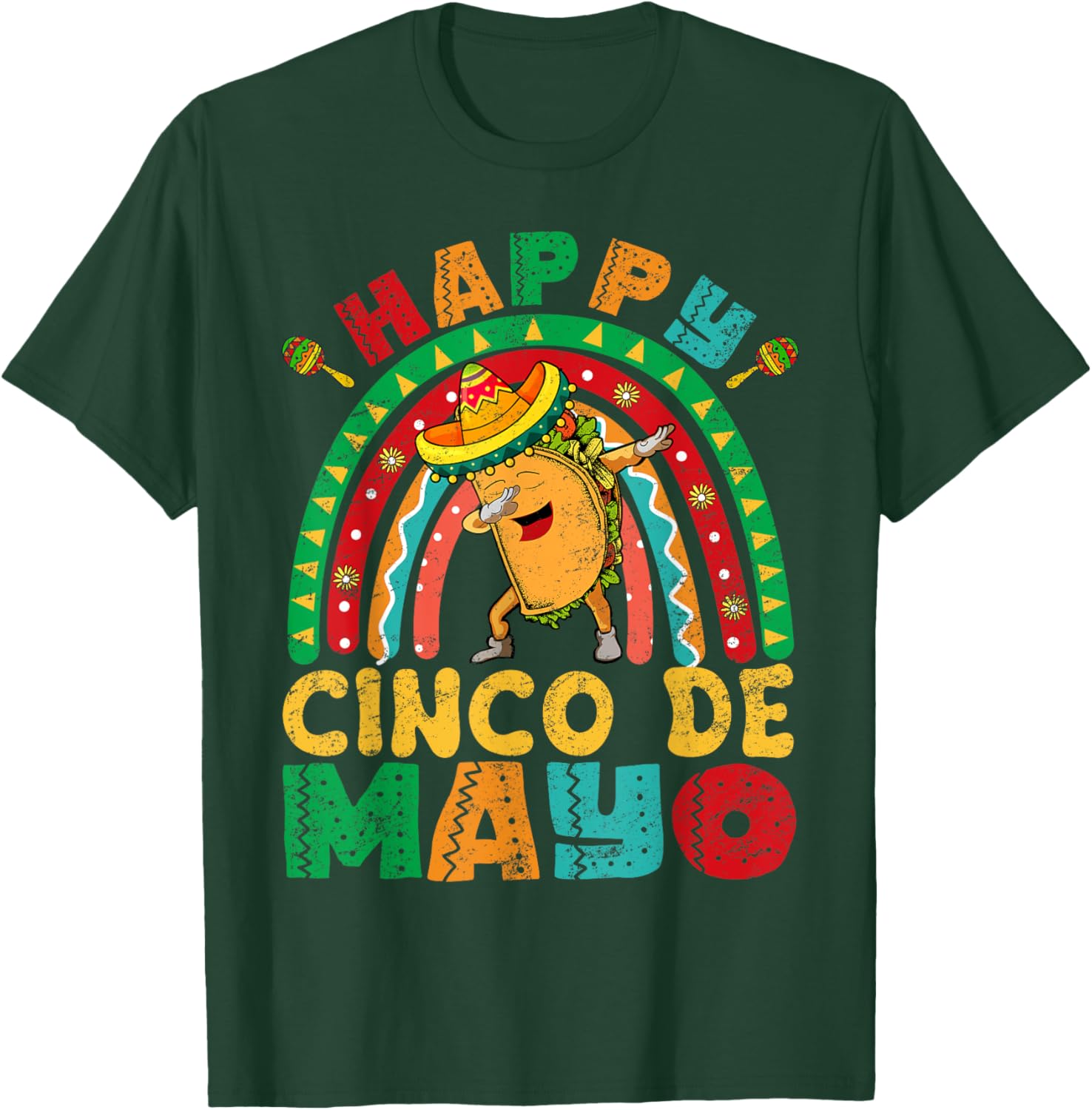 Happy Cinco De Mayo Mexican Fiesta 5 De Mayo Mexico T-Shirt - T-Shirt | Forest