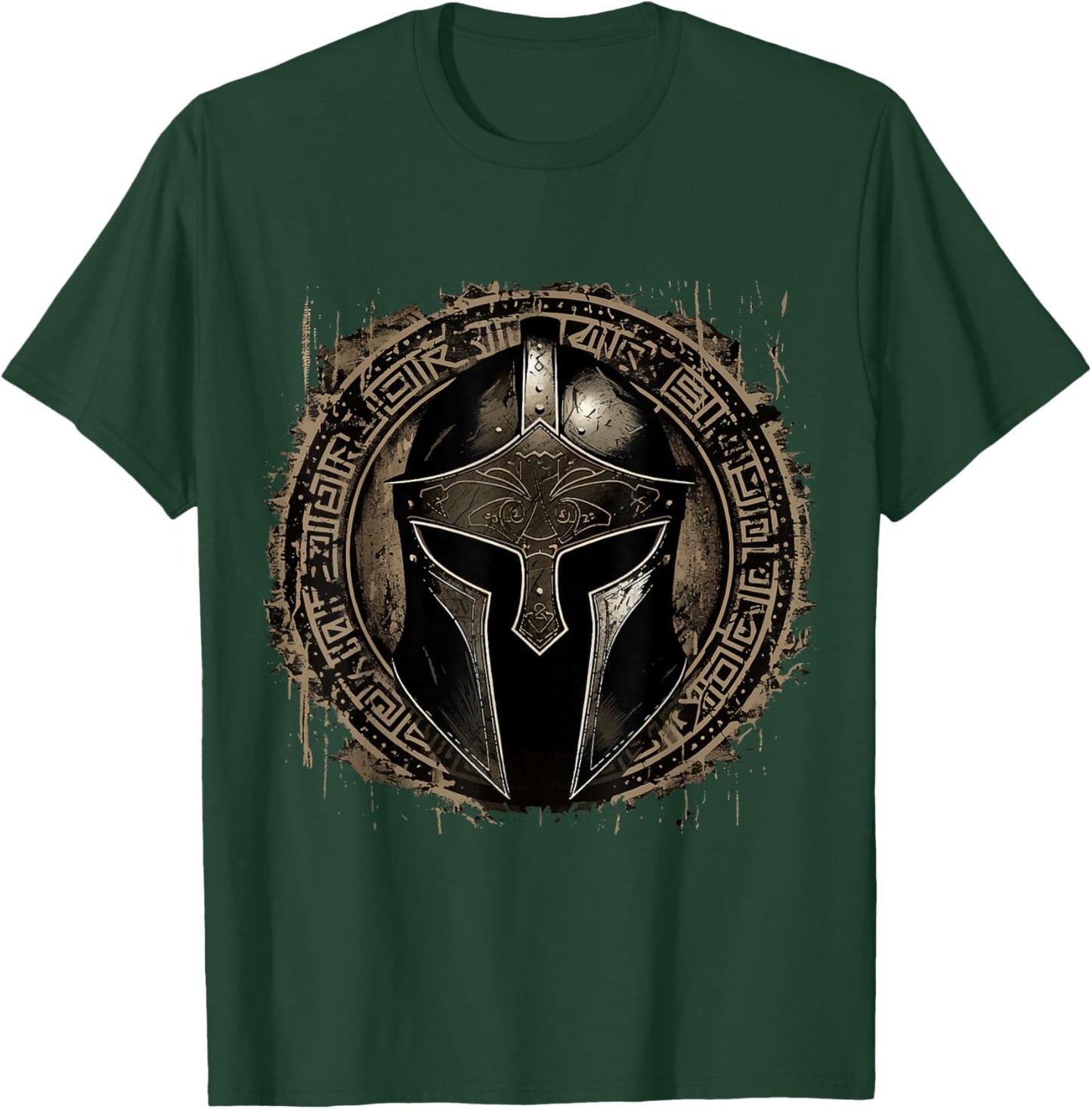Sparta Spartanischer Kämpfer Helm Leonidas Spartaner Herren T-Shirt - T-Shirt | Forest