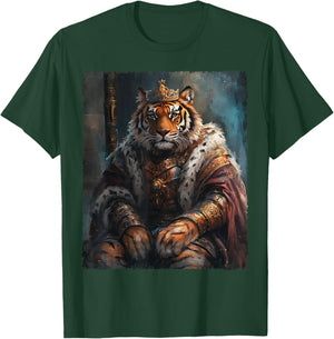 Funny Tiger Renaissance Painting Art T-Shirt - T-Shirt | Forest