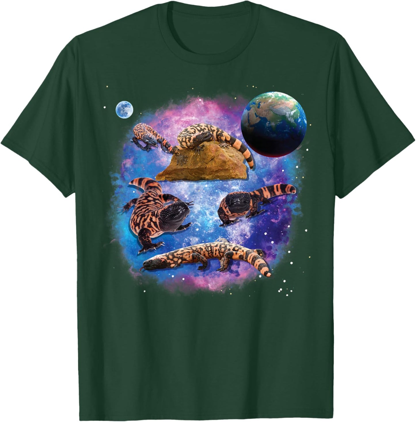 Gila Monster Lizards in The Galaxy, Space Gila Monster T-Shirt - T-Shirt | Forest