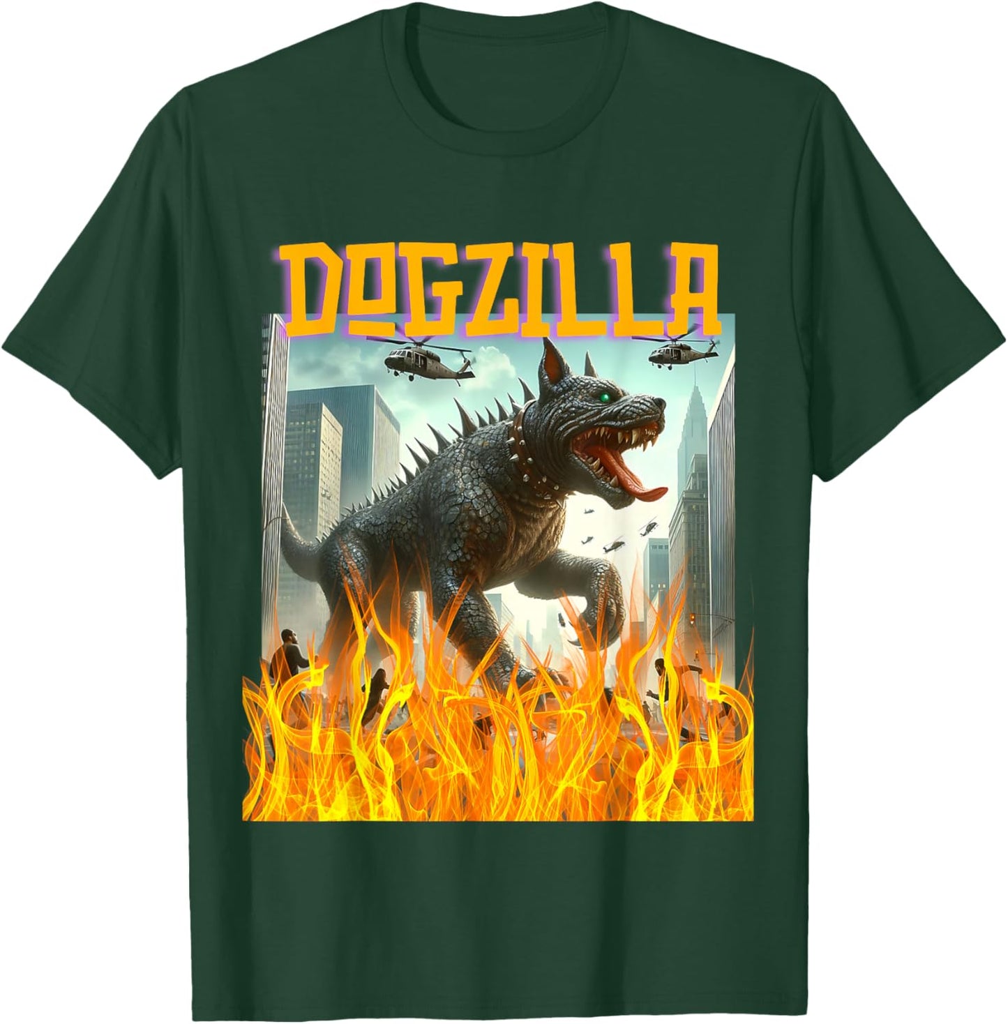 Dogs Dogzilla Movie T-Shirt - T-Shirt | Forest