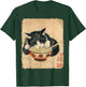 Vintage Cat Eating Ramen Noodles Gothic Otaku Japanese Food T-Shirt - T-Shirt | Forest
