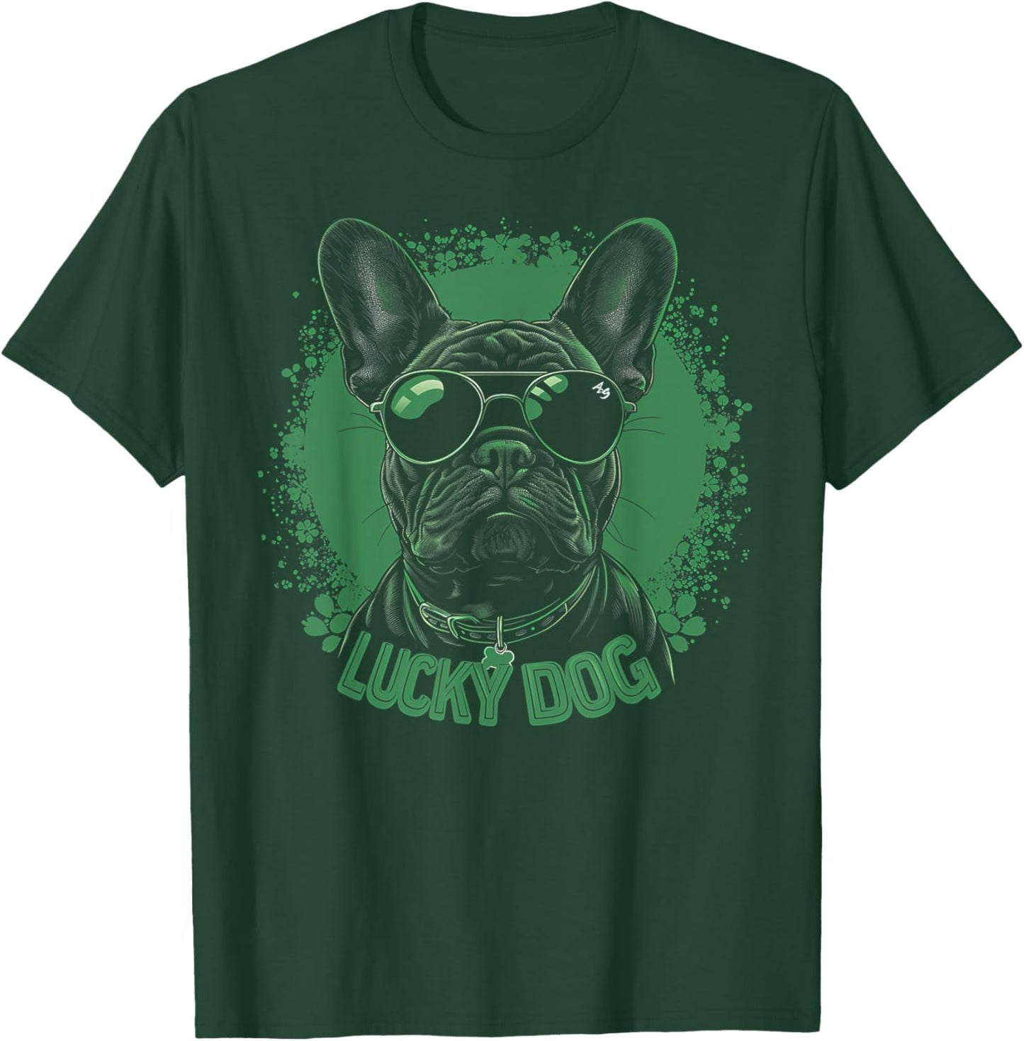 French Bulldog Dog - St. Patrick's Day Saint Paddy's Irish Women Kids T-Shirt - T-Shirt | Forest