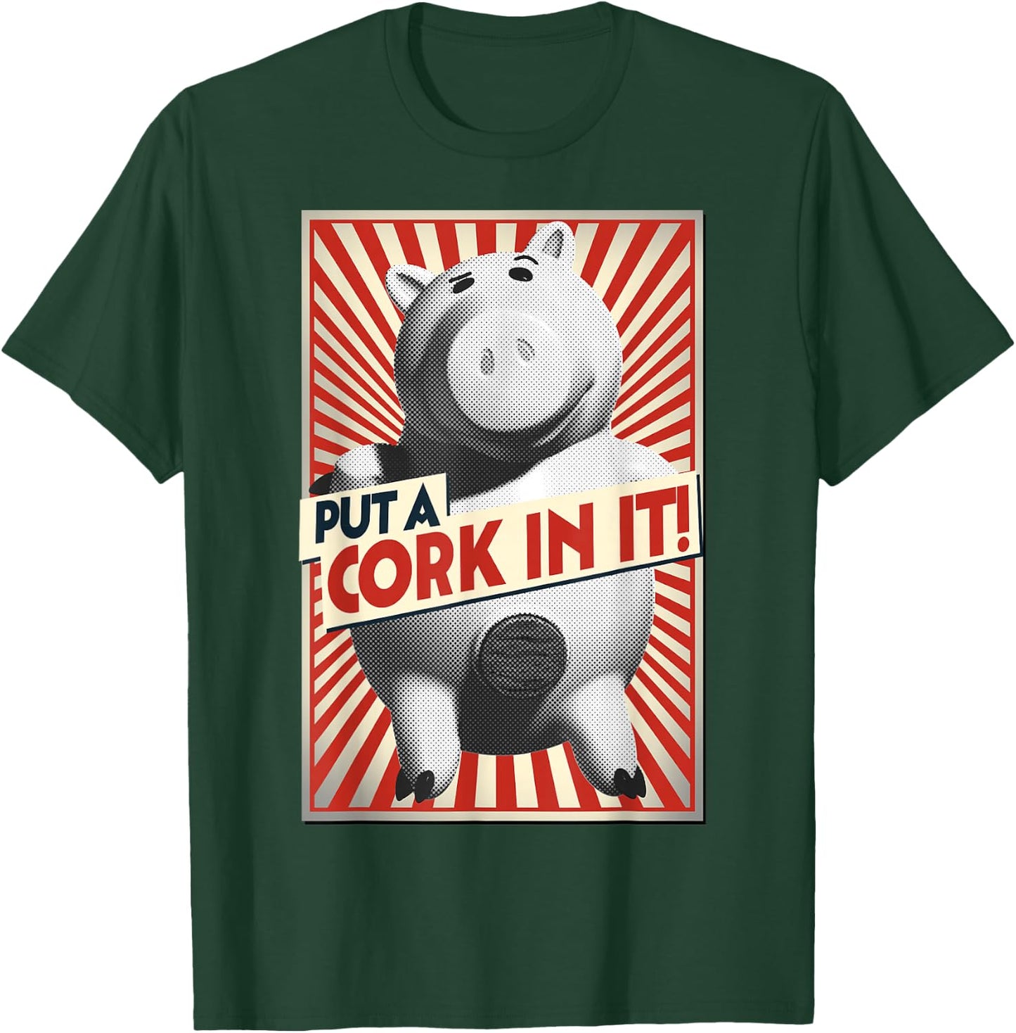Disney Pixar Toy Story Hamm Piggy Bank Put A Cork in It T-Shirt - T-Shirt | Forest