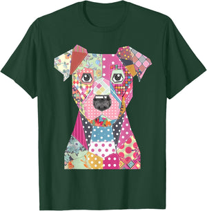 Quilt Pattern Dog For Quilting Lover Quilter Sewing Men Women Kids T-Shirt - T-Shirt | Forest