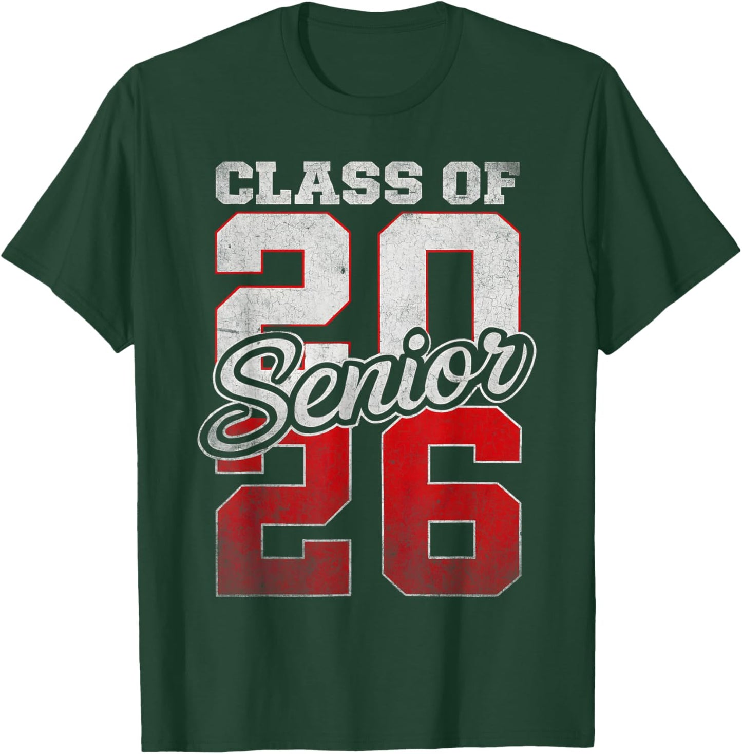 Senior Class of 2026 Graduation Back To School Senior 26 T-Shirt - T-Shirt | Forest