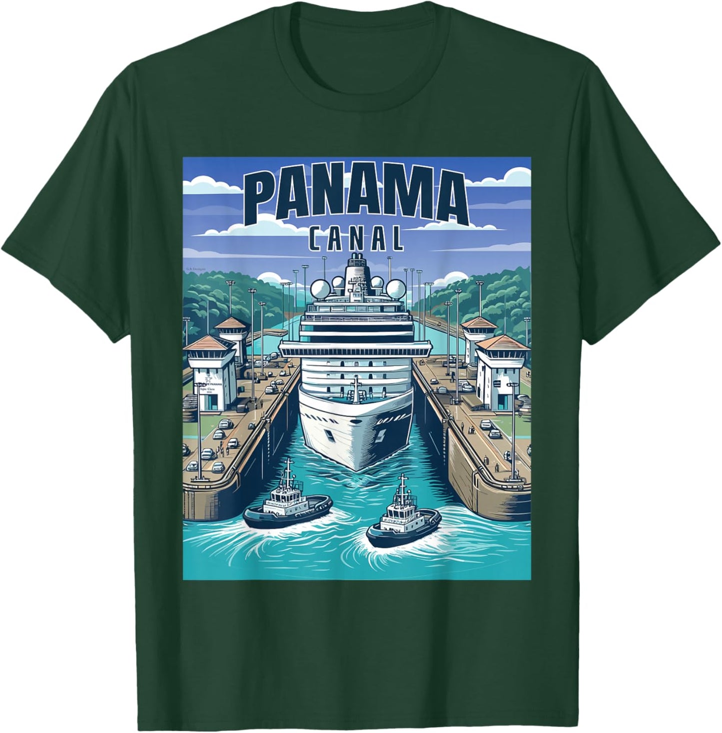 Panama Canal Panama Trip - Panama Canal Cruise Souvenir T-Shirt - T-Shirt | Forest