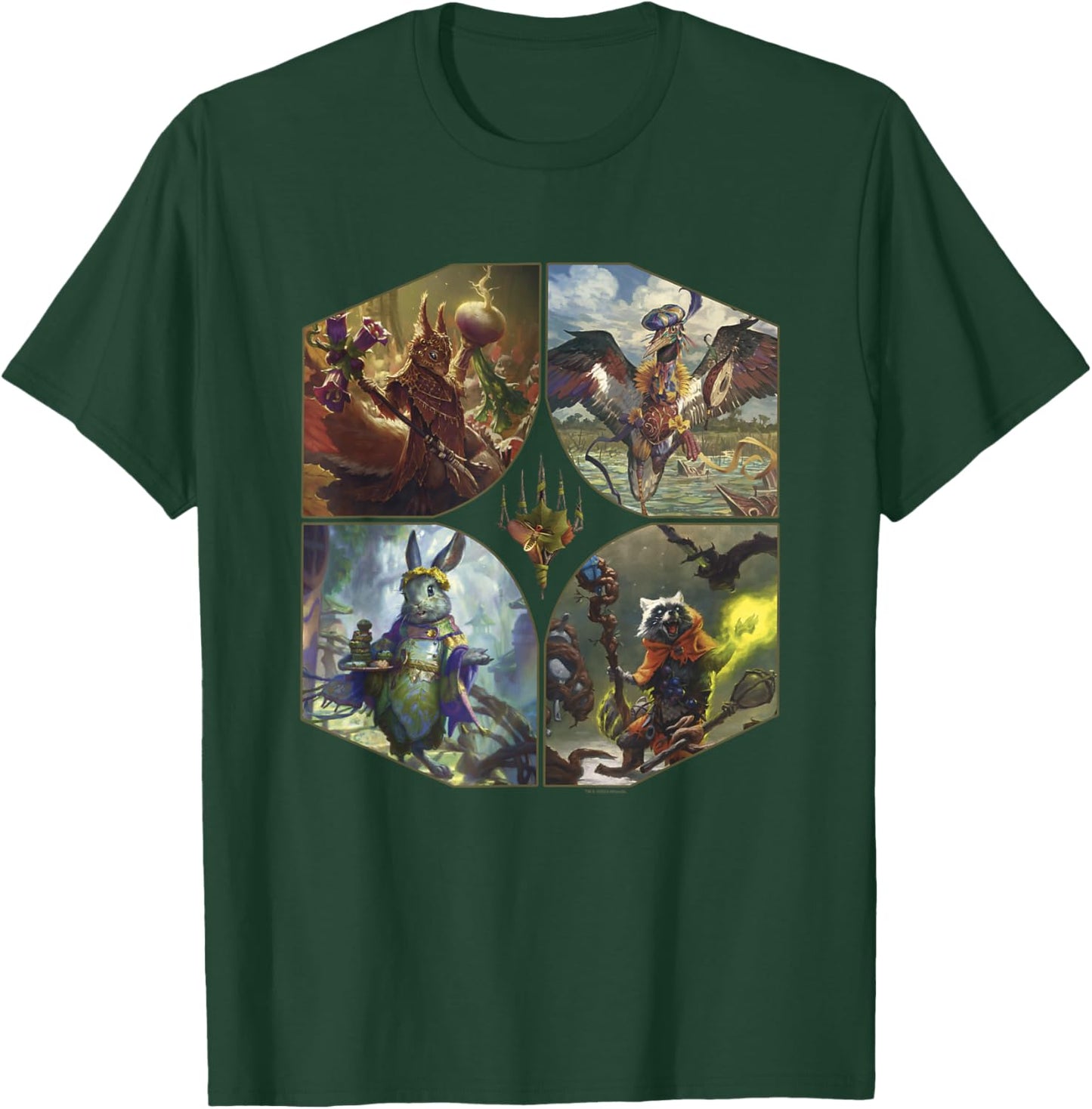 Magic: The Gathering Deck Commanders Portrait Vintage T-Shirt - T-Shirt | Forest