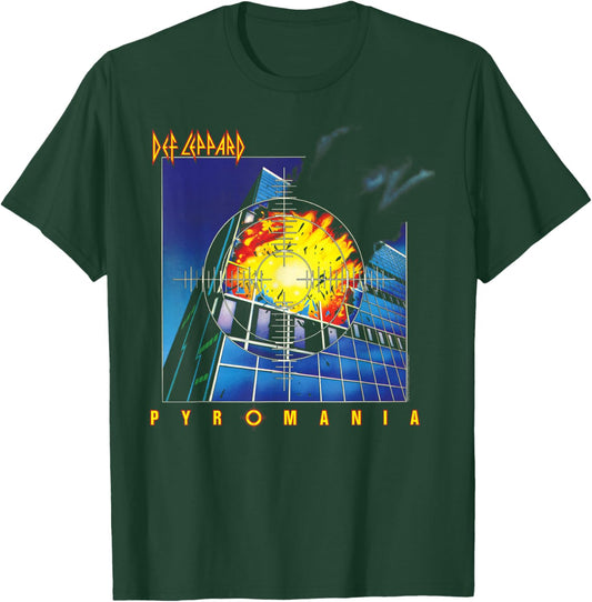 Def Leppard Pyromania - -Adults, Black, Small T-Shirt - T-Shirt | Forest