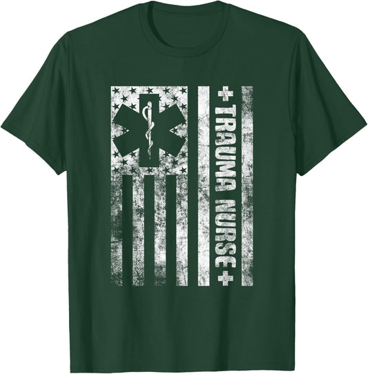 Emergency Department ICU Nurses Medical Care ER Trauma Nurse T-Shirt - T-Shirt | Forest