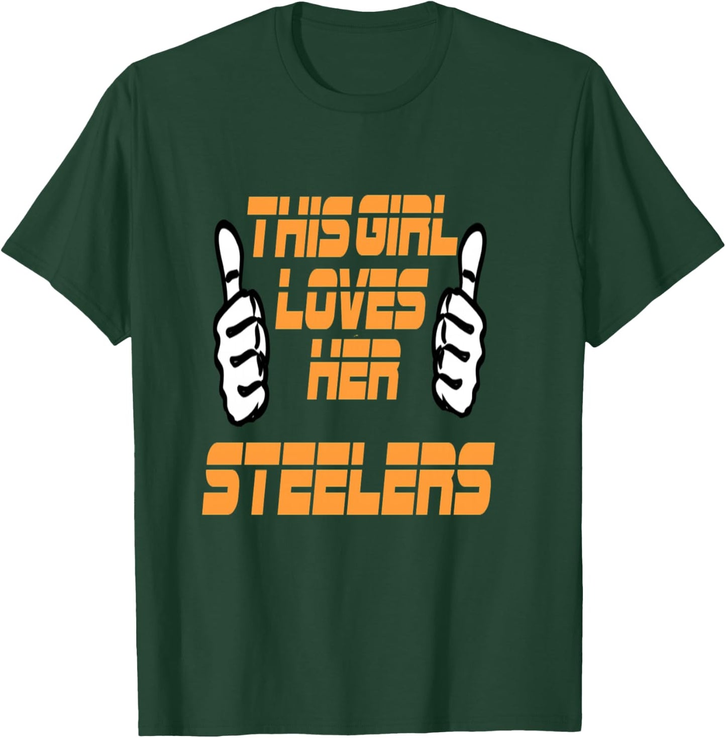 This Girl Loves Her Steelers T shirt T-Shirt - T-Shirt | Forest