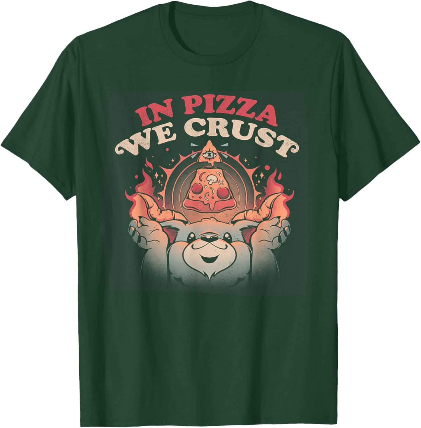 In Pizza We Crust Satan halloween T-Shirt - T-Shirt | Forest