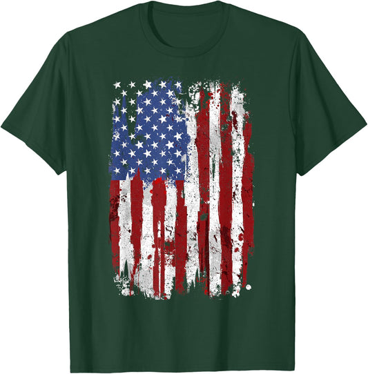 USA Flag American Flag USA USA 4th of July T-Shirt - T-Shirt | Forest