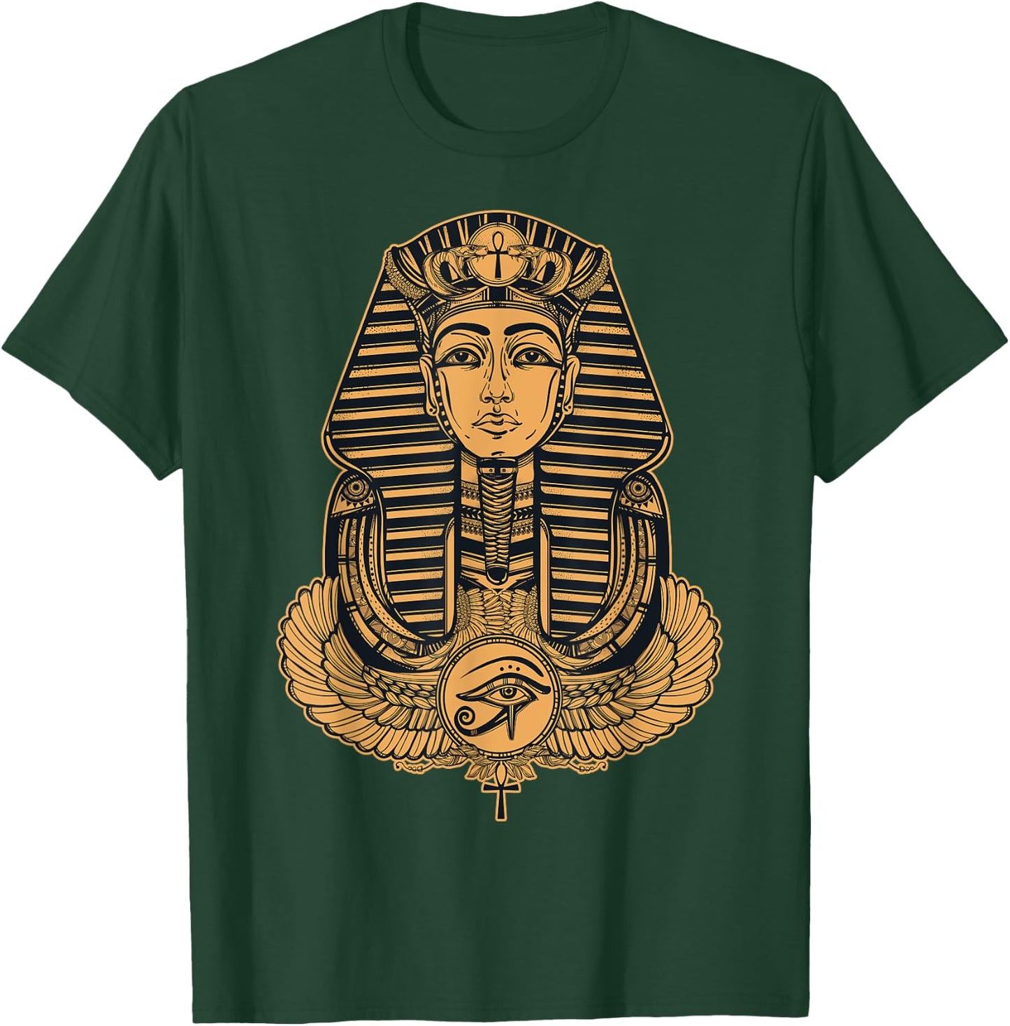 Large Sphinx Drawing - Egyptian God Pharaoh Sphinx Animal T-Shirt - T-Shirt | Forest