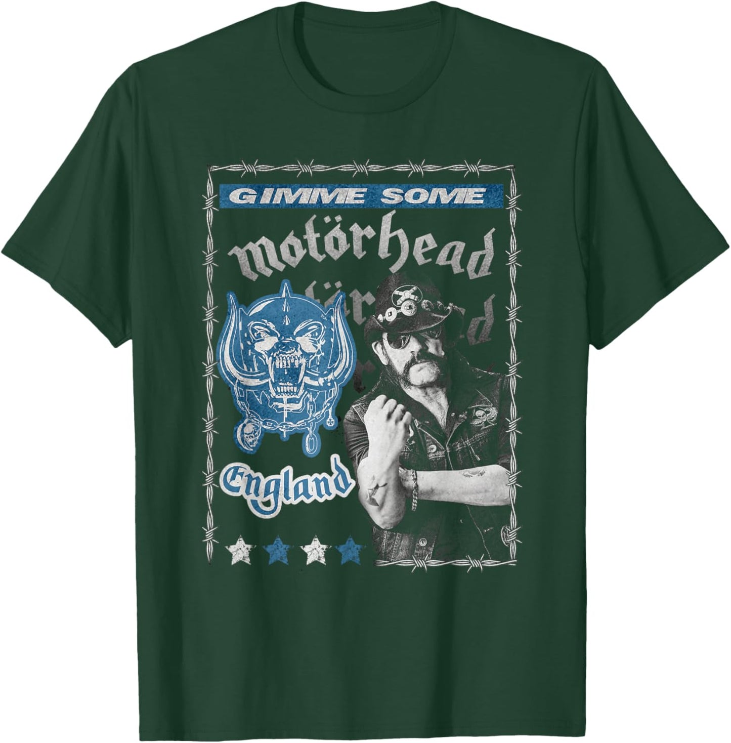Motörhead – Lemmy Collage Blue T-Shirt - T-Shirt | Forest
