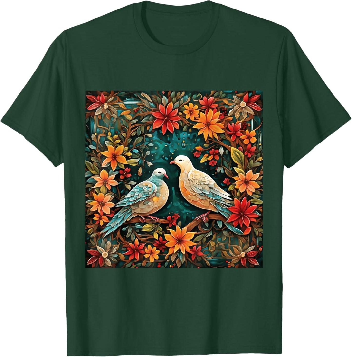 Two Turtle Doves T-Shirt - T-Shirt | Forest