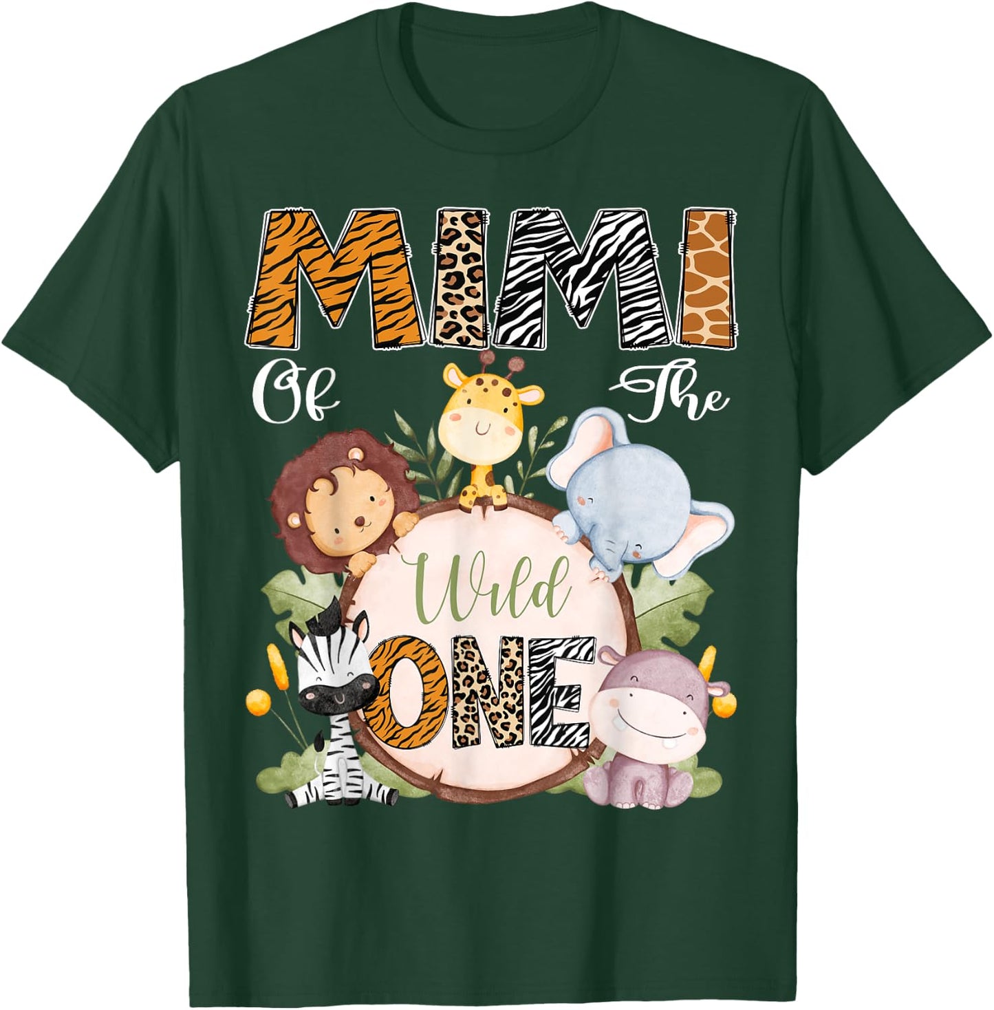 Mimi Of The Wild One 1St Birthday Safari Woodland T-Shirt - T-Shirt | Forest