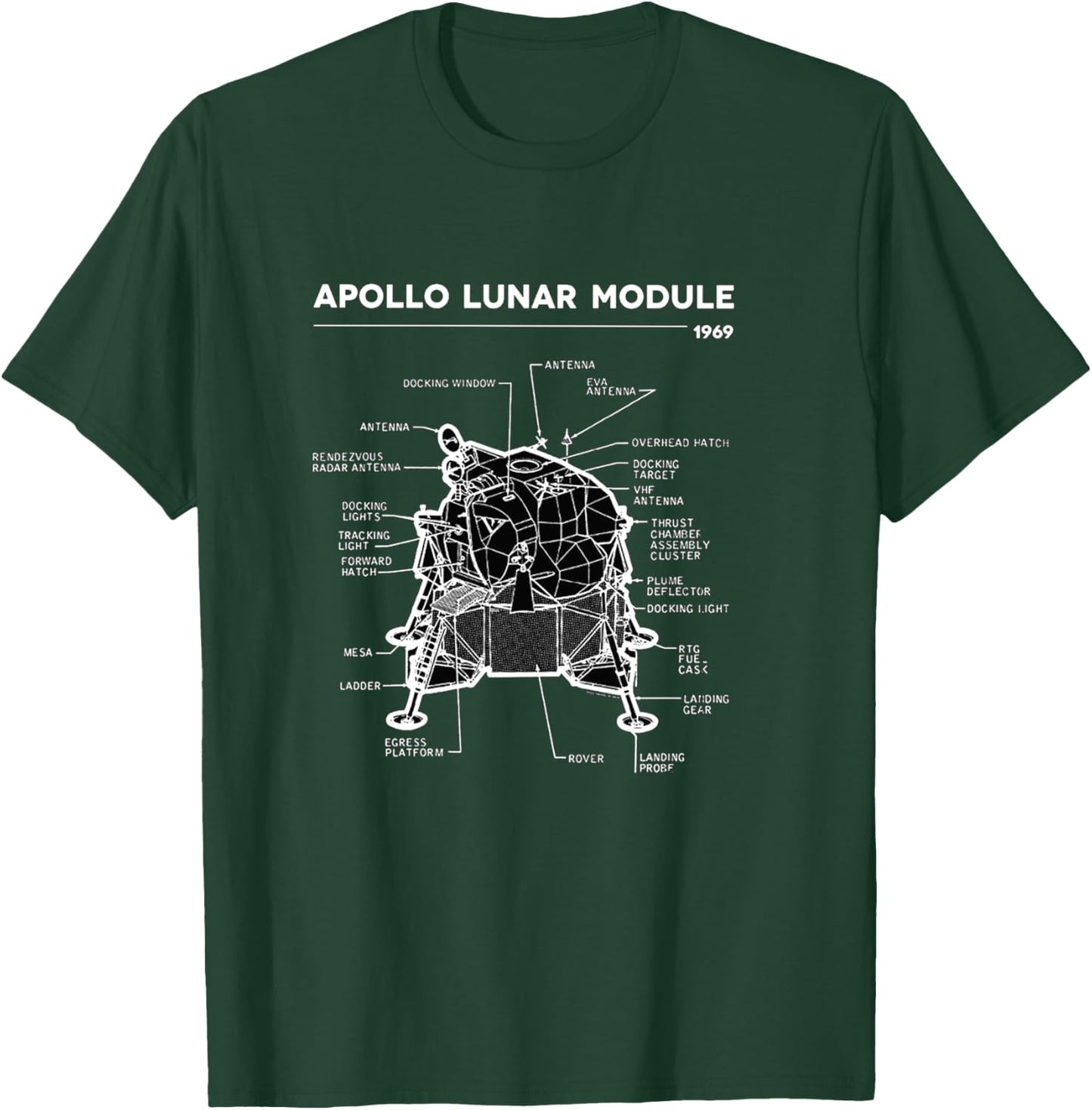 Lunar Module First Moon Landing 1969 T-Shirt - T-Shirt | Forest