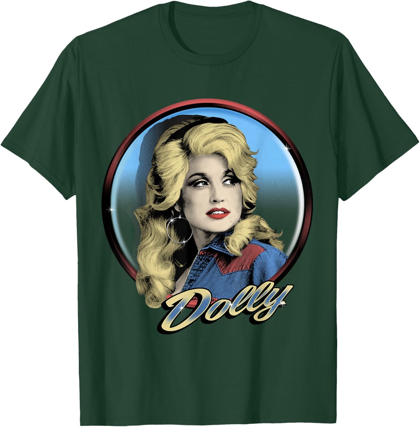 Dolly Parton Western T-Shirt - T-Shirt | Forest