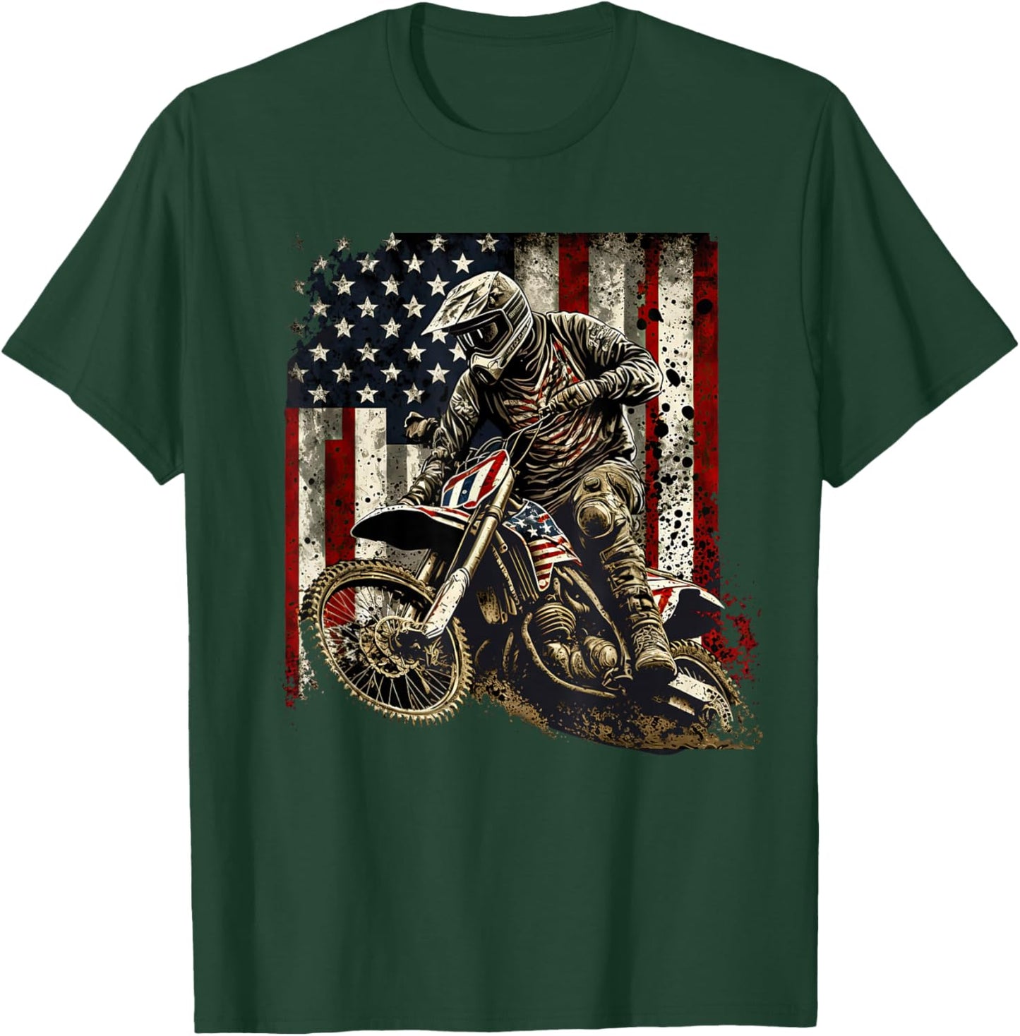 Motocross Supercross FMX riders Dirt Bike Freestyle motocro T-Shirt - T-Shirt | Forest