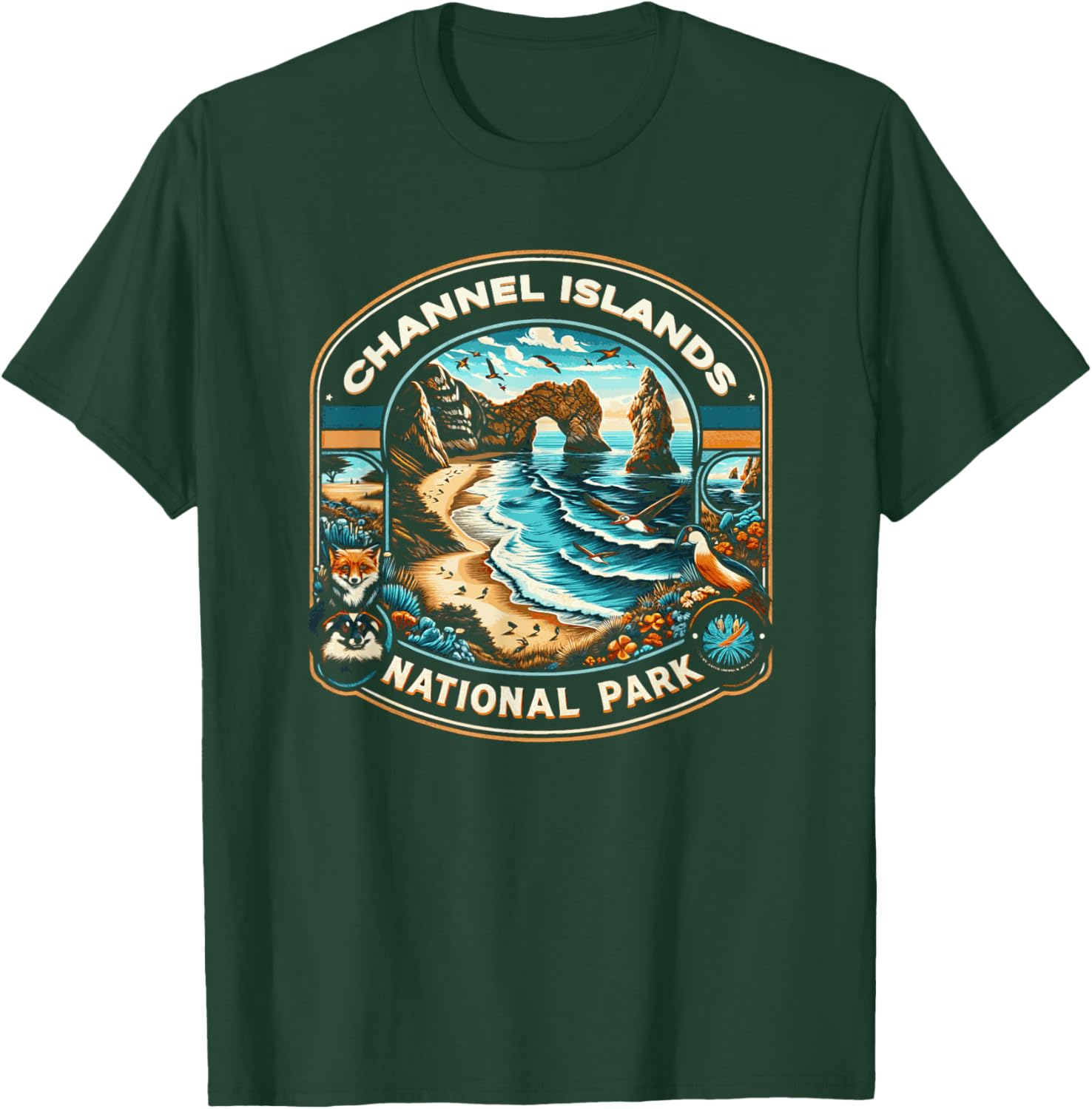 Channel Islands National Park California Classic Graphic T-Shirt - T-Shirt | Forest