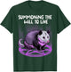 Opossum Shirt Summoning Demons Satanic Possum Pentagram T-Shirt - T-Shirt | Forest