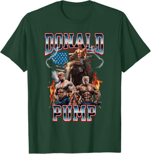 Donald Pump Vintage Gym Trump Meme T-Shirt - T-Shirt | Forest