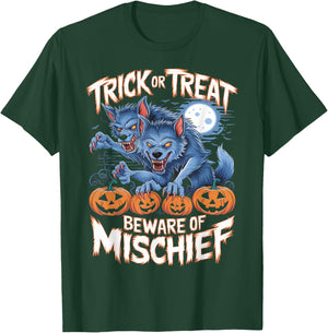 Vintage Horror Werewolf Halloween T-Shirt - T-Shirt | Forest